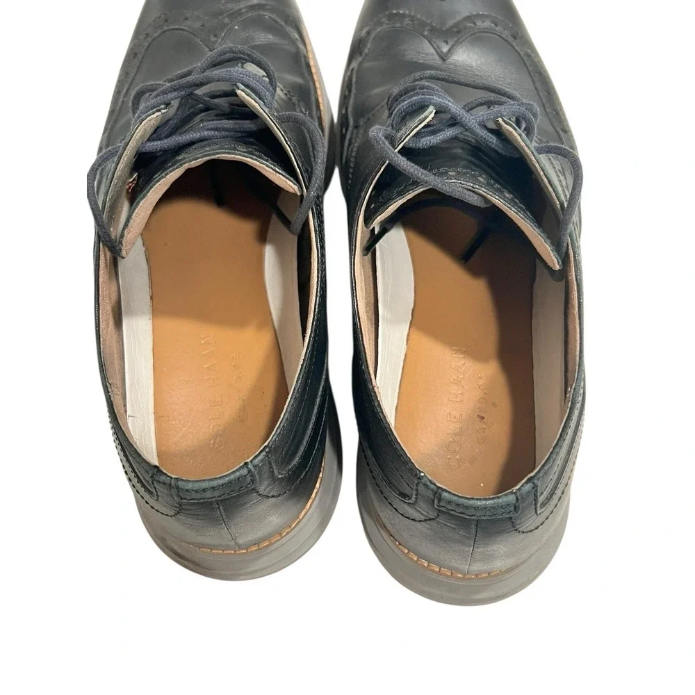 Cole Haan Men's Original Grand Oxford Black‎ Leather/Ironstone Size 10M C26470